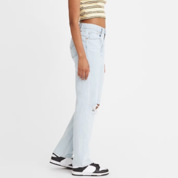 NWT LEVI'S Low Pro Straight Jeans Charlie Won - Light Wash - Picture 2 of 13